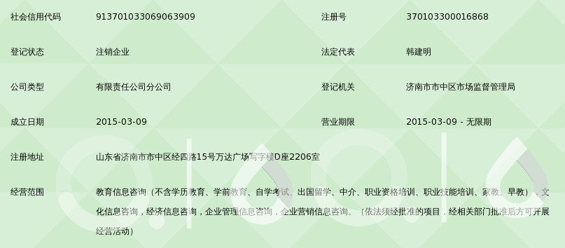 南京哈耶普教育信息咨詢(xún)濟(jì)南分公司